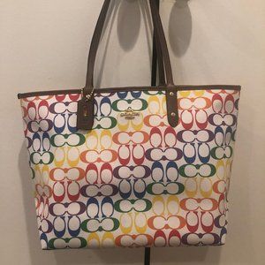 Coach Rainbow Bag/Tote